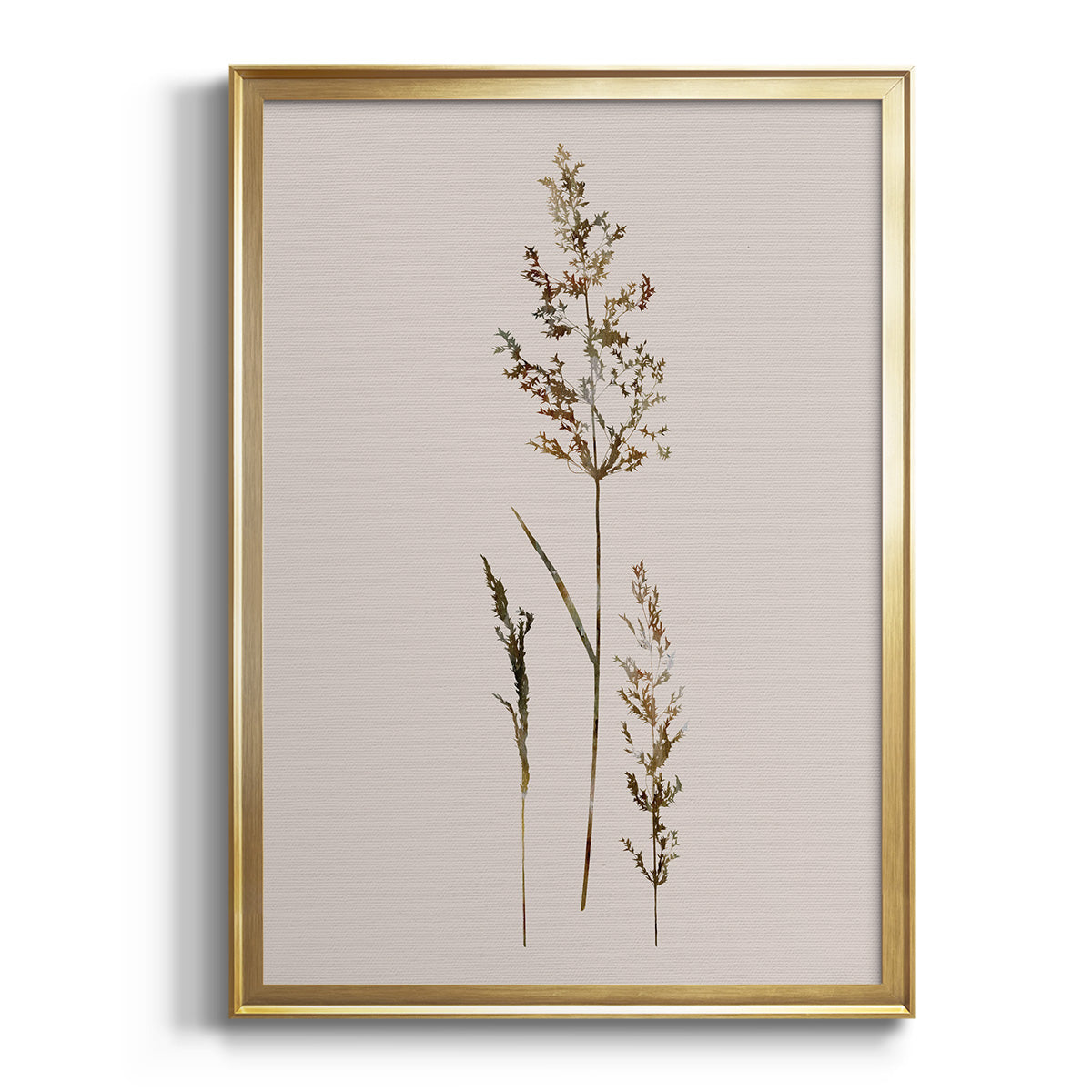 Sepia Botanical Journal I - Modern Framed Canvas Print
