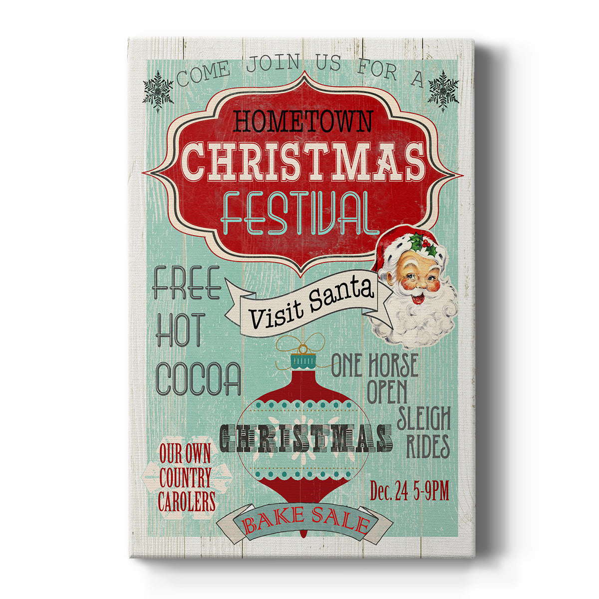 Bright Christmas Festival - Canvas Art Print