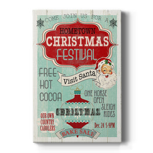 Bright Christmas Festival Premium Gallery Wrapped Canvas - Ready to Hang
