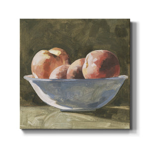 Bowl of Peaches I-Premium Gallery Wrapped Canvas - Ready to Hang