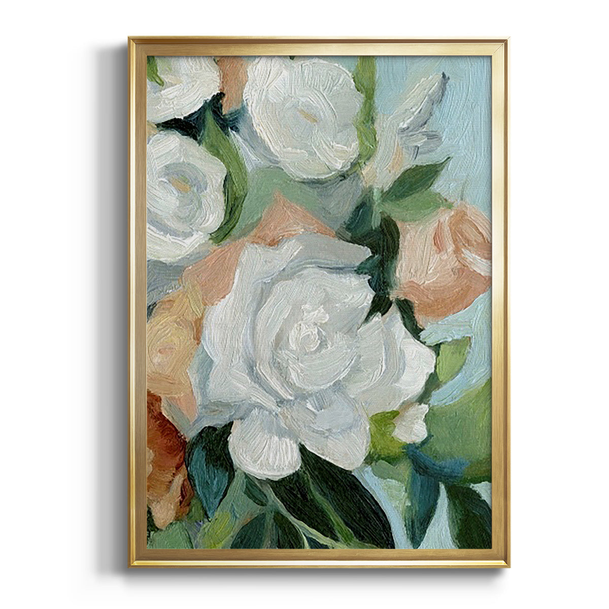 Bouquet Scatter I Premium Framed Print - Ready to Hang