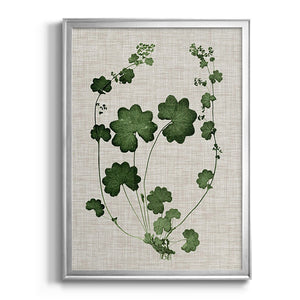 Forest Foliage on Linen II Premium Framed Print - Ready to Hang