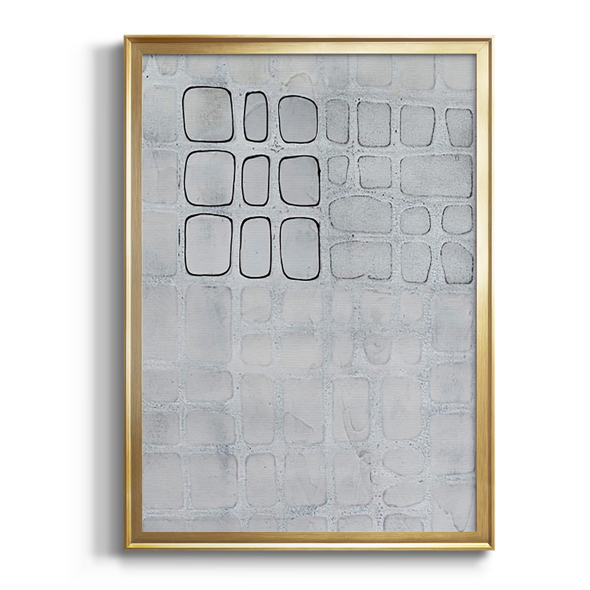 Soft Half Shell I - Modern Framed Canvas Print