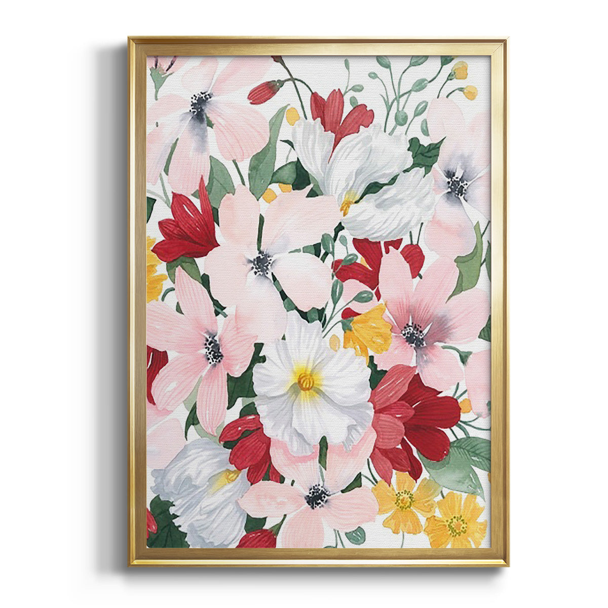 Sepia Botanical Journal I - Modern Framed Canvas Print