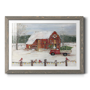 Christmas Farmyard-Premium Framed Print - Ready to Hang