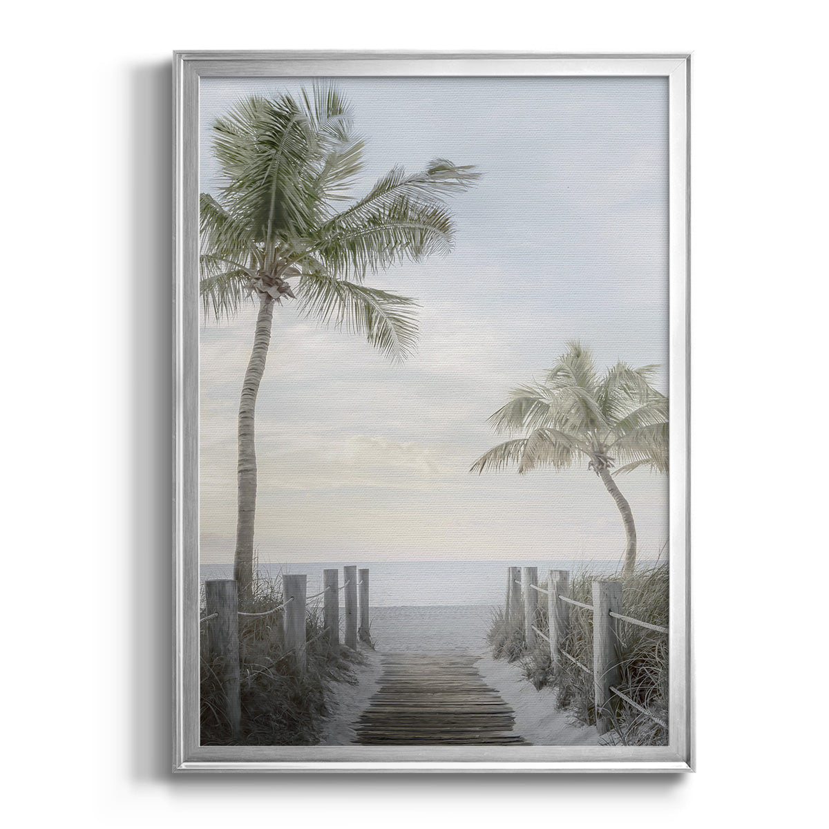 Palm Walk Premium Framed Print - Ready to Hang