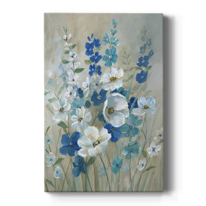 Blue Garden I Premium Gallery Wrapped Canvas - Ready to Hang