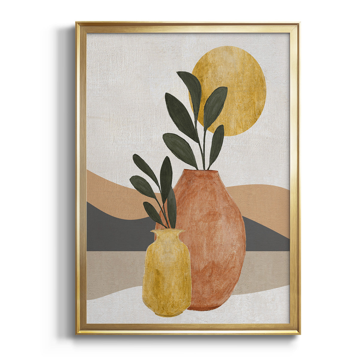 Soft Half Shell I - Modern Framed Canvas Print