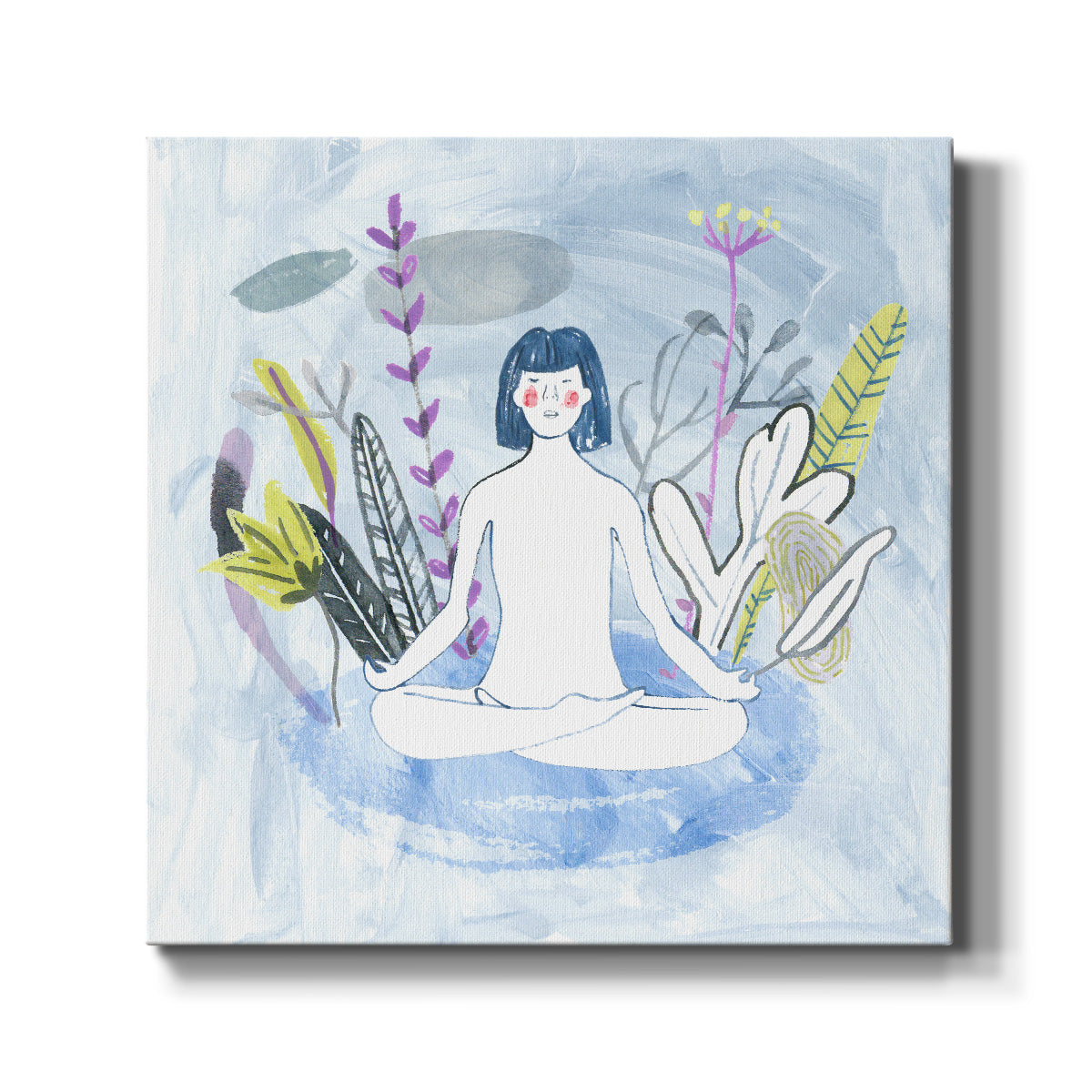 Meditation Garden Yoga III-Premium Gallery Wrapped Canvas - Ready to Hang