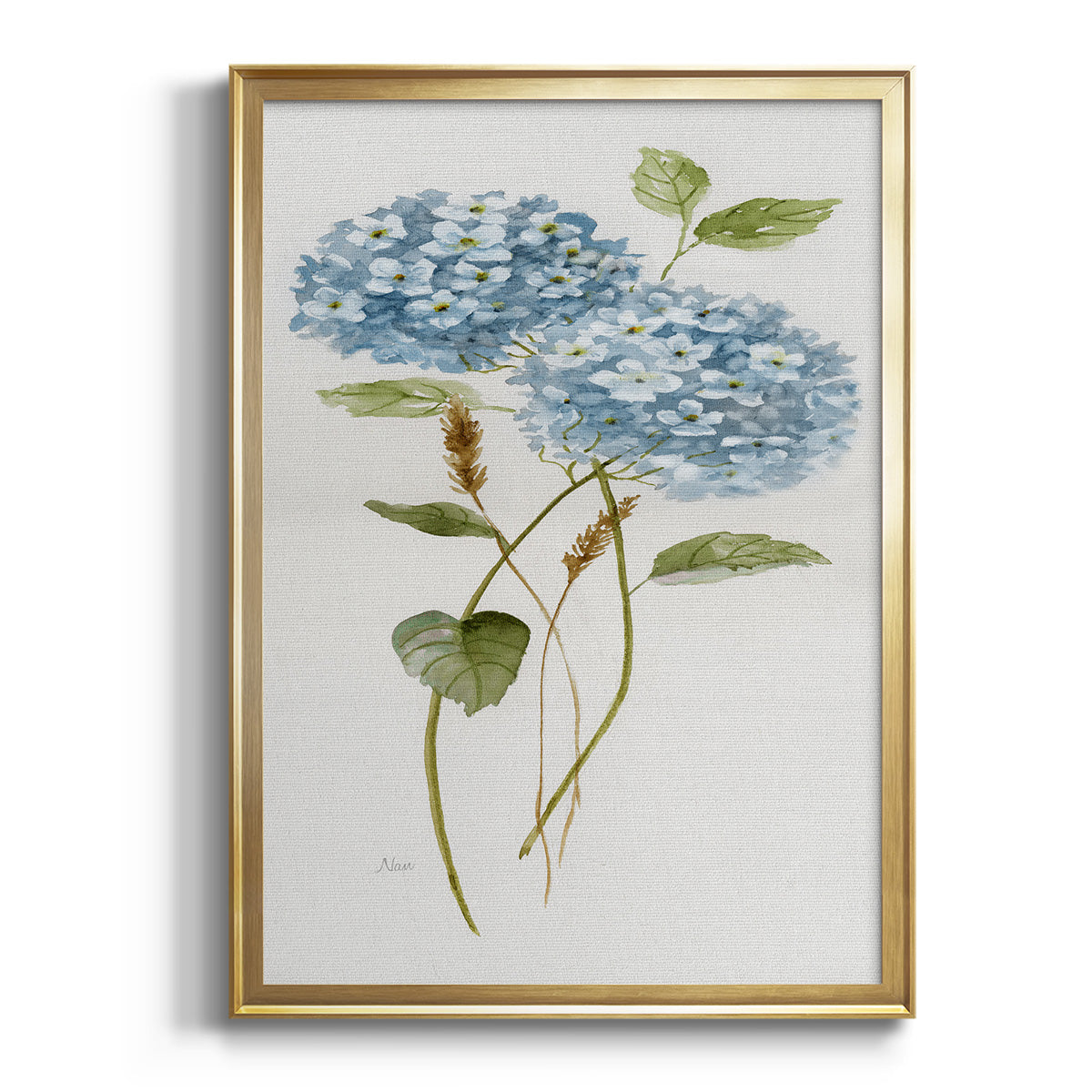 Sepia Botanical Journal I - Modern Framed Canvas Print