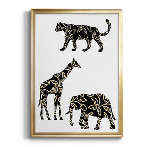 Ornamental Safari Animals III Premium Framed Print - Ready to Hang