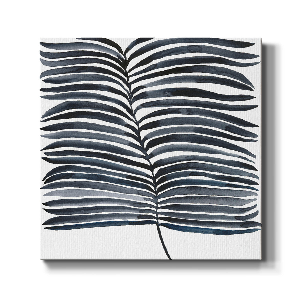 Indigo Fronds II-Premium Gallery Wrapped Canvas - Ready to Hang
