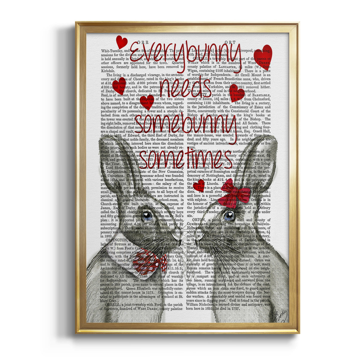 Everybunny Premium Framed Print - Ready to Hang