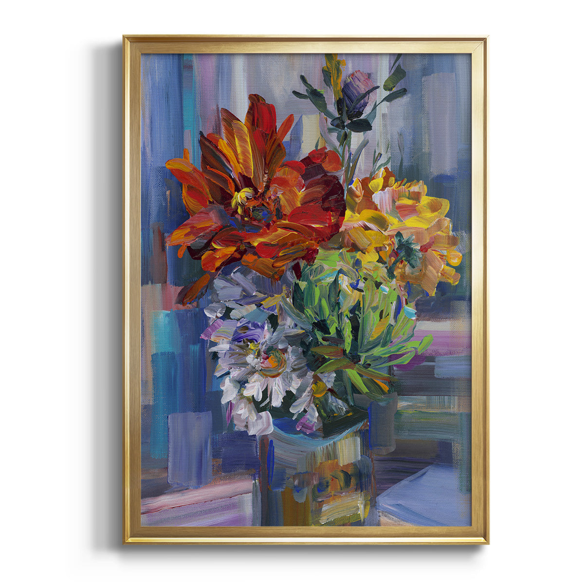 Sepia Botanical Journal I - Modern Framed Canvas Print