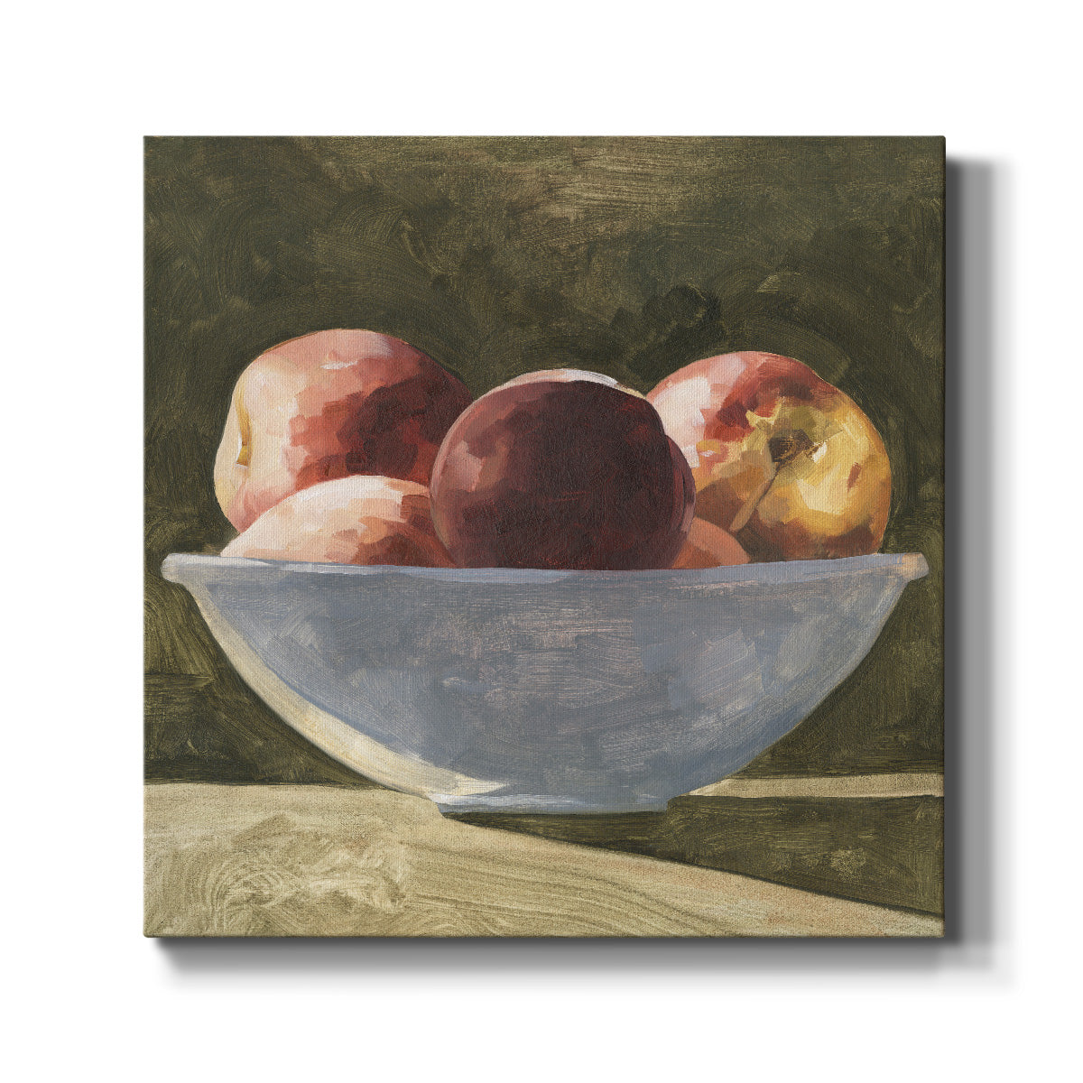 Bowl of Peaches II - Canvas Art Print