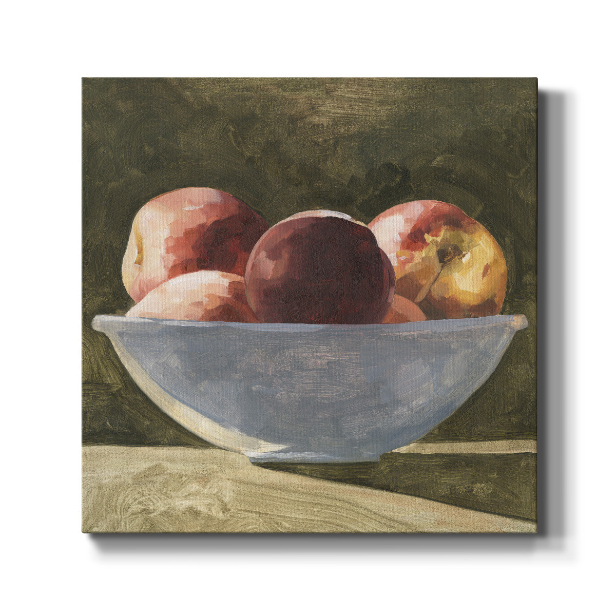 Bowl of Peaches II-Premium Gallery Wrapped Canvas - Ready to Hang