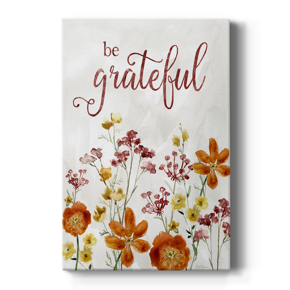 Grateful Catalina Bouquet Premium Gallery Wrapped Canvas - Ready to Hang