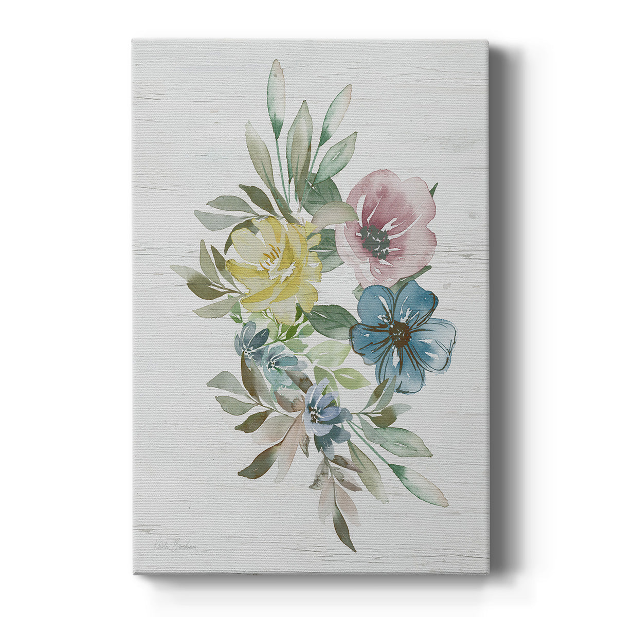Spring Meadow Arrangement I Premium Gallery Wrapped Canvas - Ready to Hang