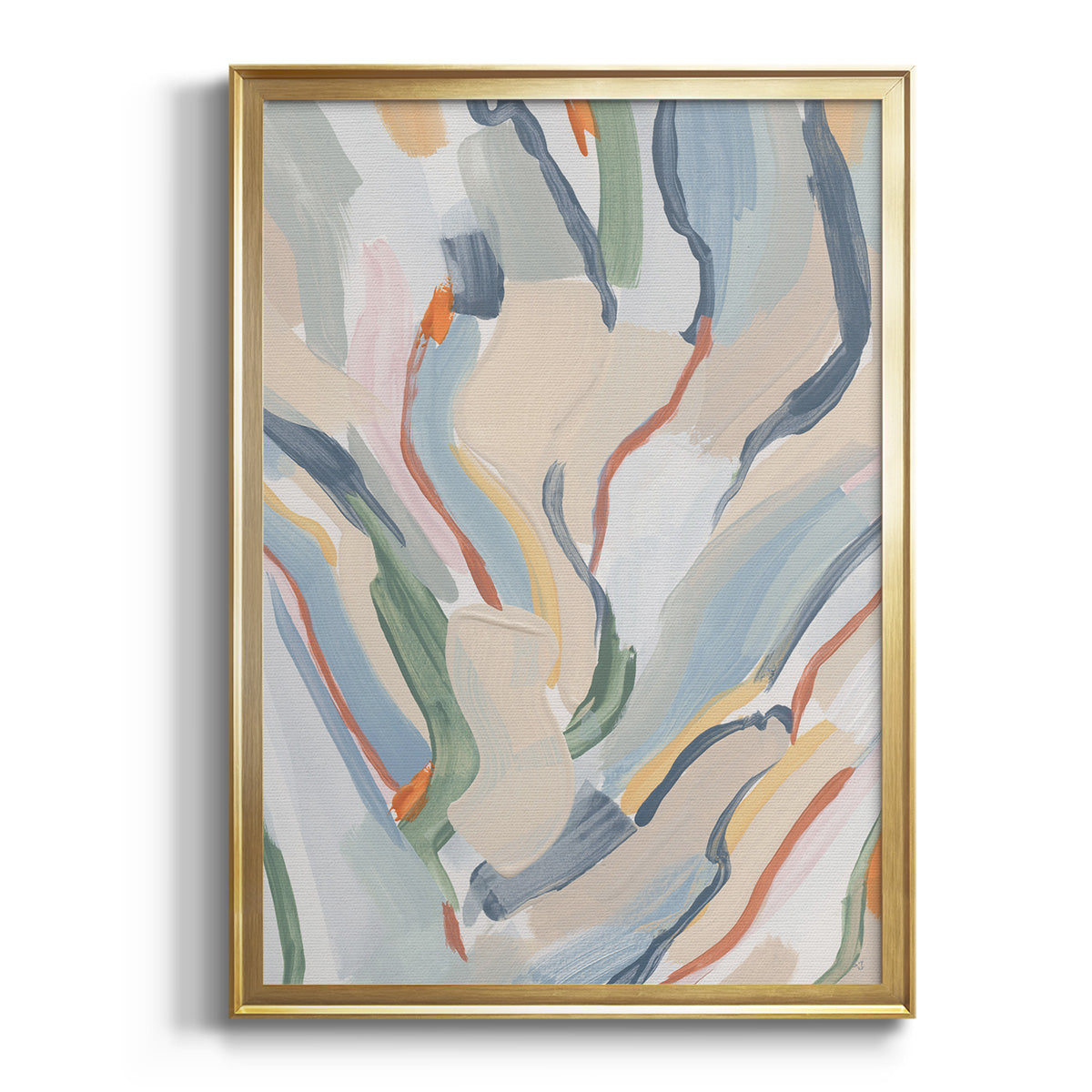 Soft Half Shell I - Modern Framed Canvas Print