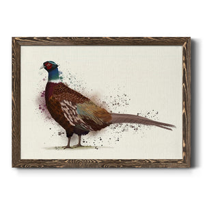 Pheasant Splash 1-Premium Framed Canvas - Ready to Hang