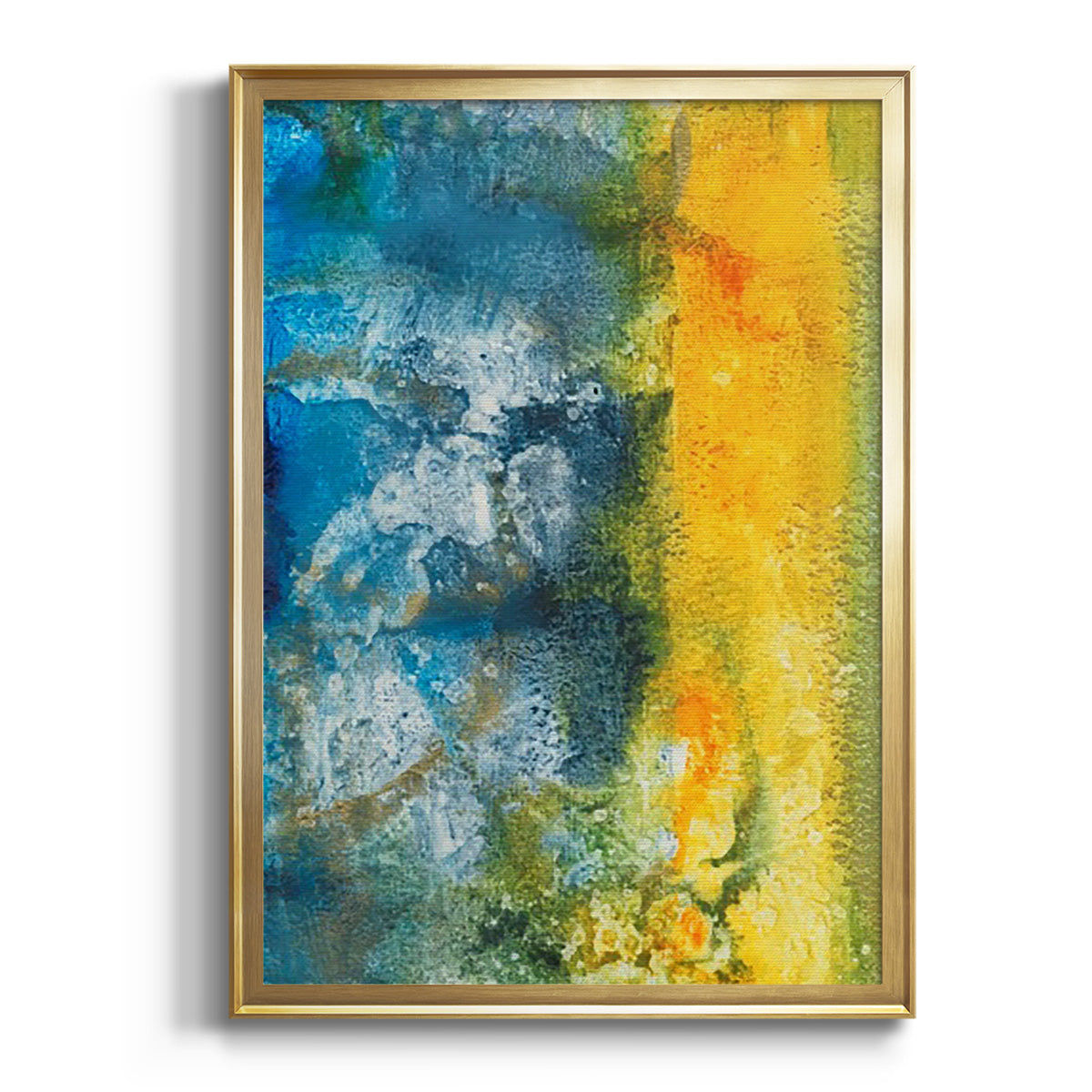 Soft Half Shell I - Modern Framed Canvas Print