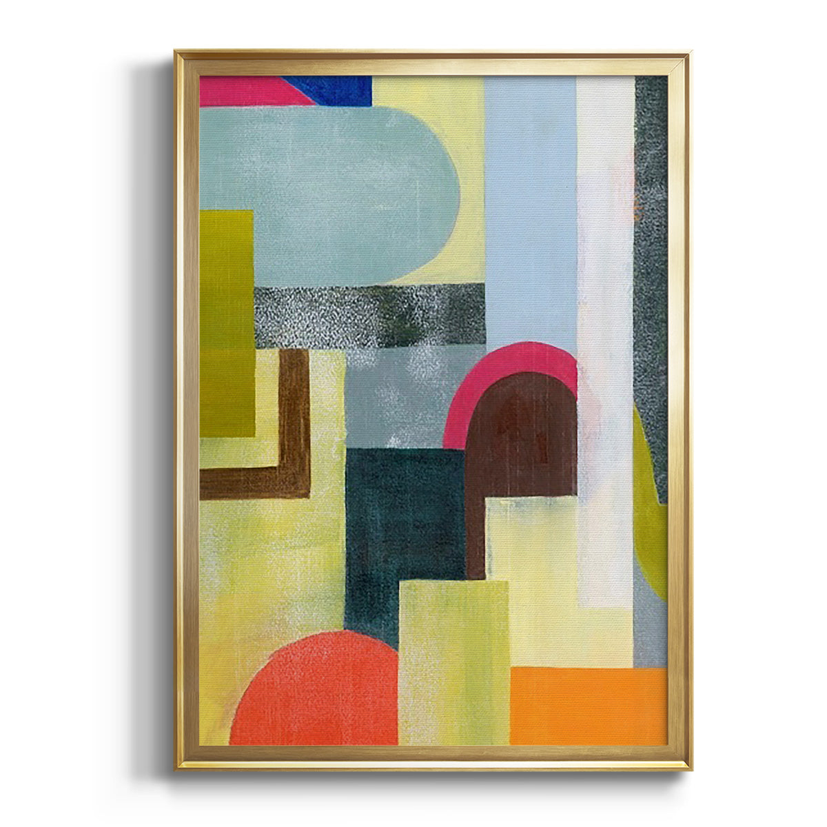 Soft Half Shell I - Modern Framed Canvas Print