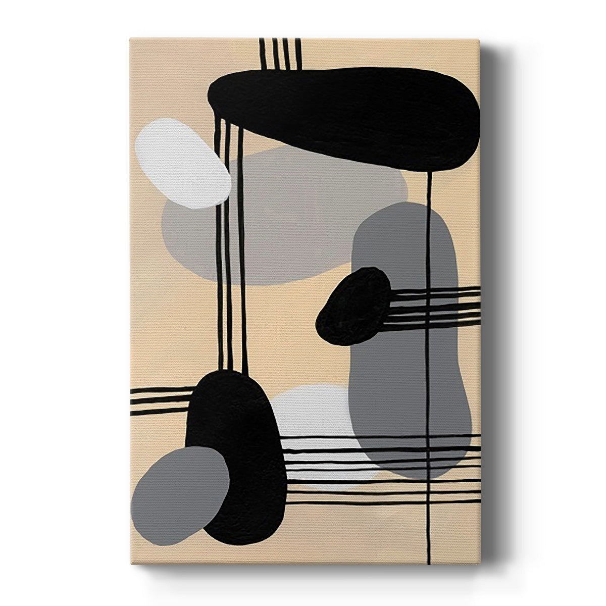 Interconnected Shapes II - Canvas Art Print