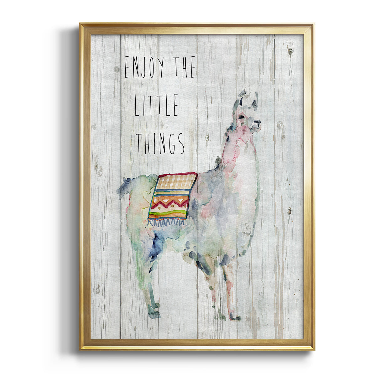 Llama Little Things Premium Framed Print - Ready to Hang