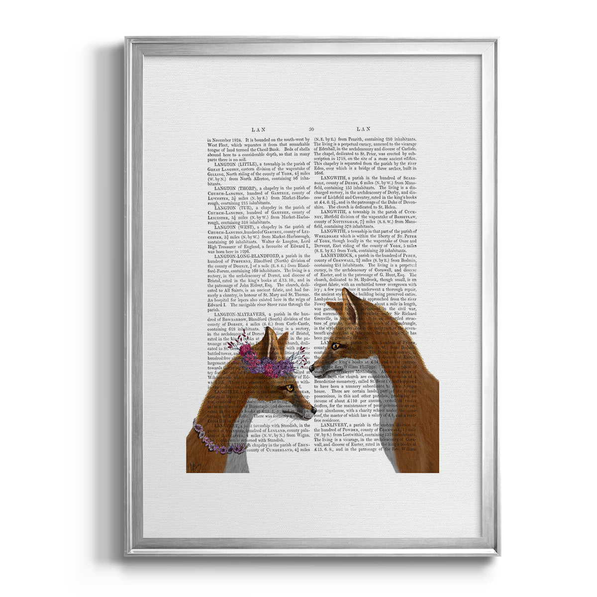 Fox Lovers Premium Framed Print - Ready to Hang