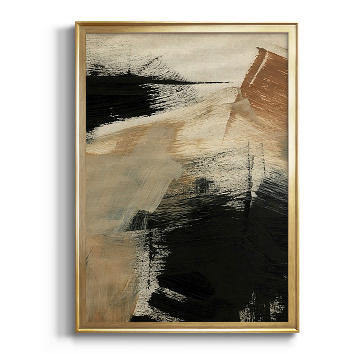 Soft Half Shell I - Modern Framed Canvas Print