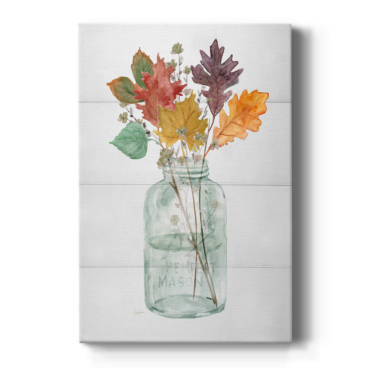 Harvest Home Leaves II - Canvas Art Print