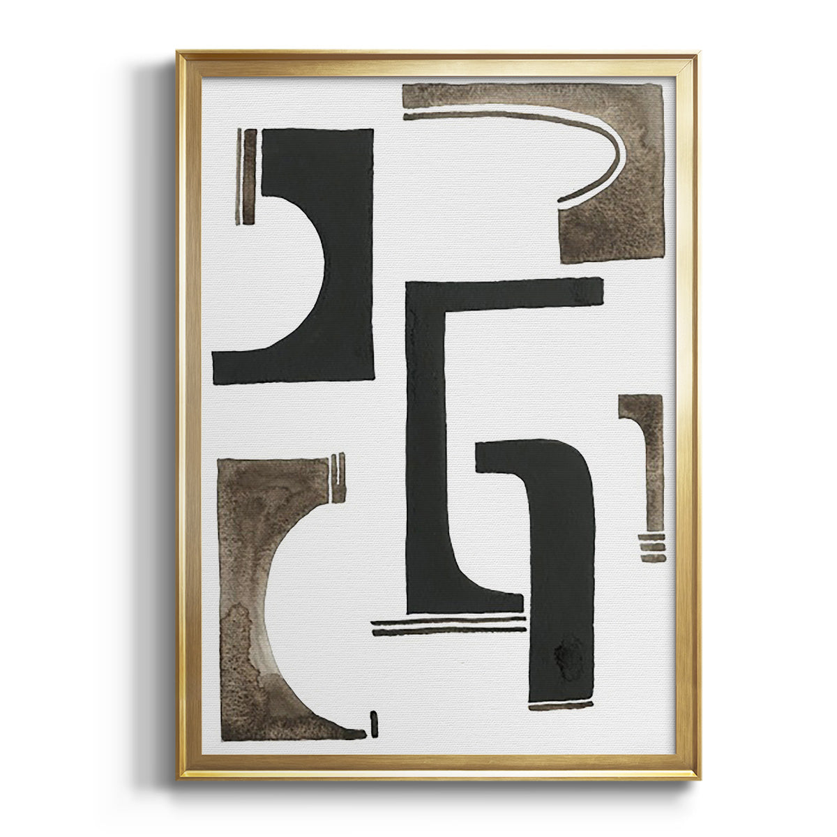 Soft Half Shell I - Modern Framed Canvas Print