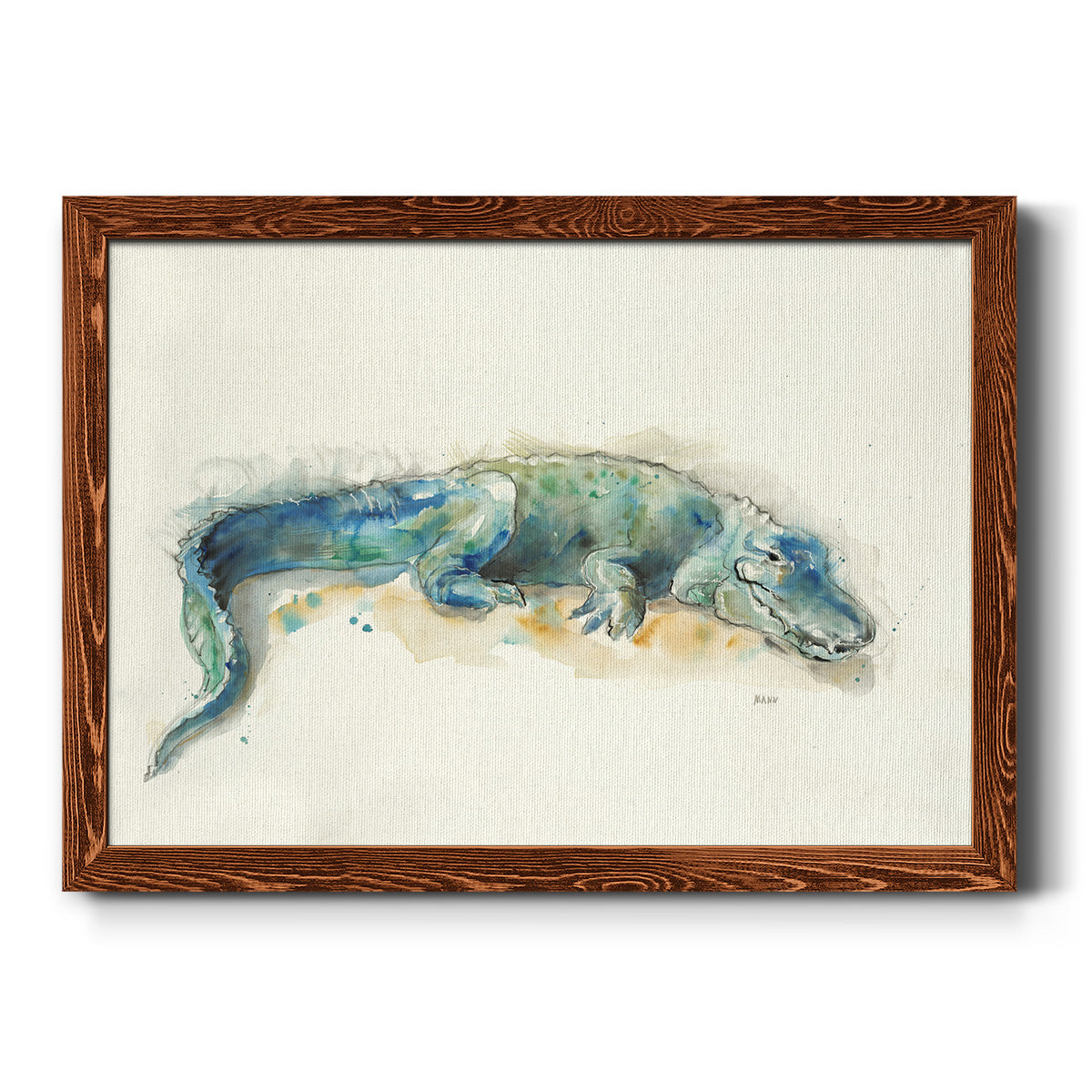 Alligator-Premium Framed Canvas - Ready to Hang