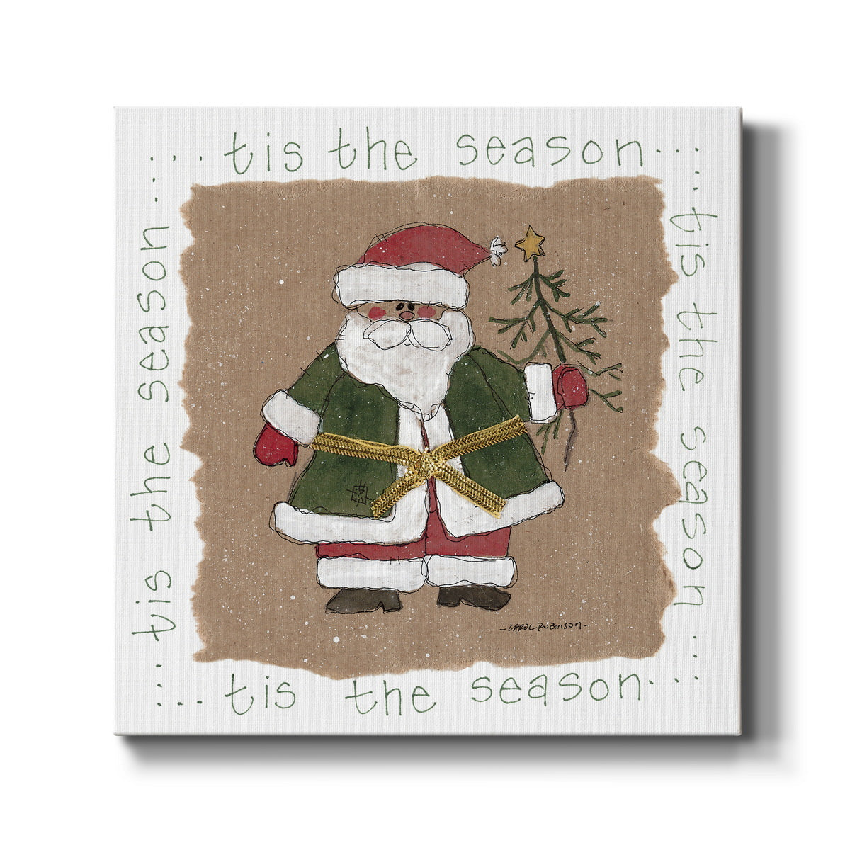 Santa - Premium Gallery Wrapped Canvas  - Ready to Hang