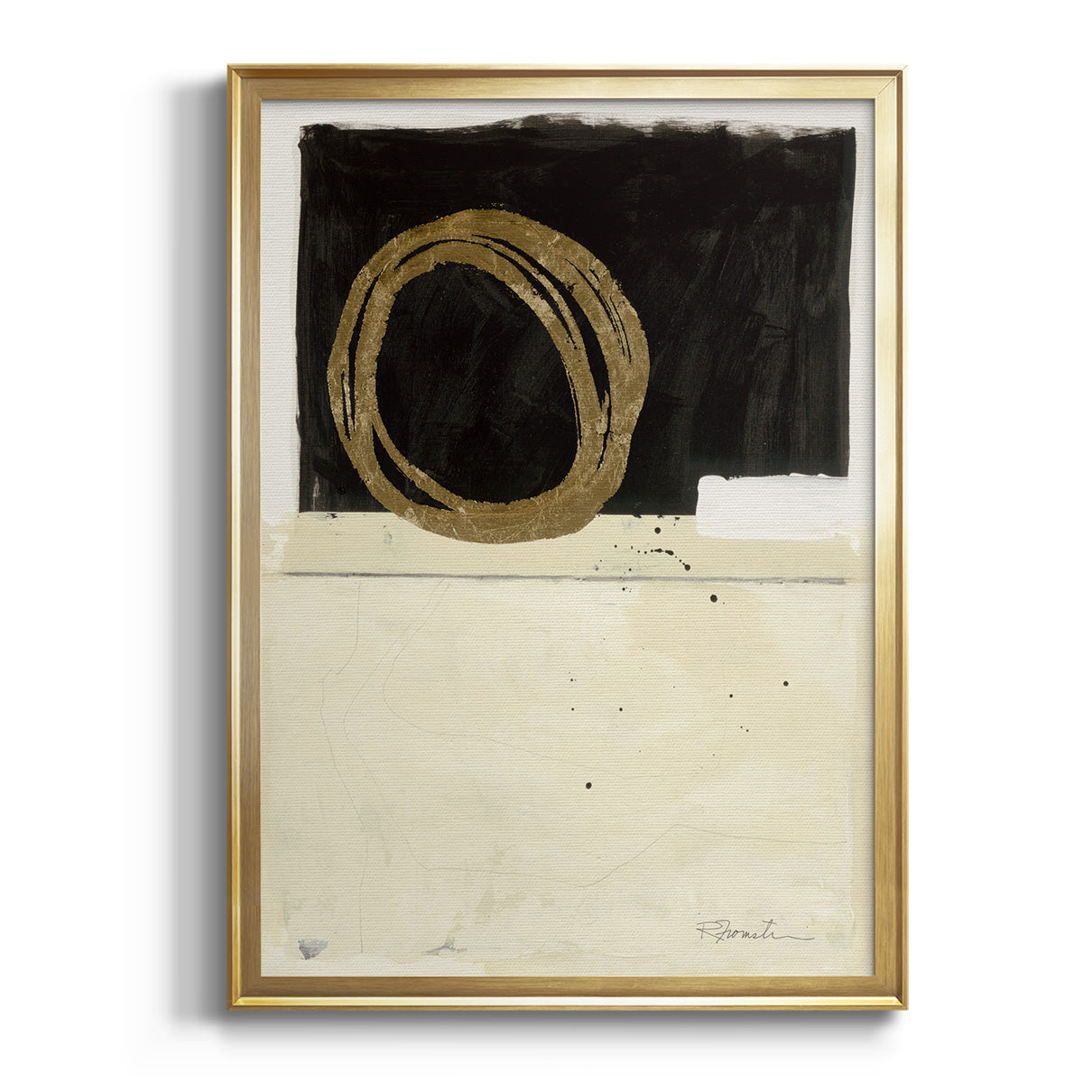 Sepia Botanical Journal I - Modern Framed Canvas Print