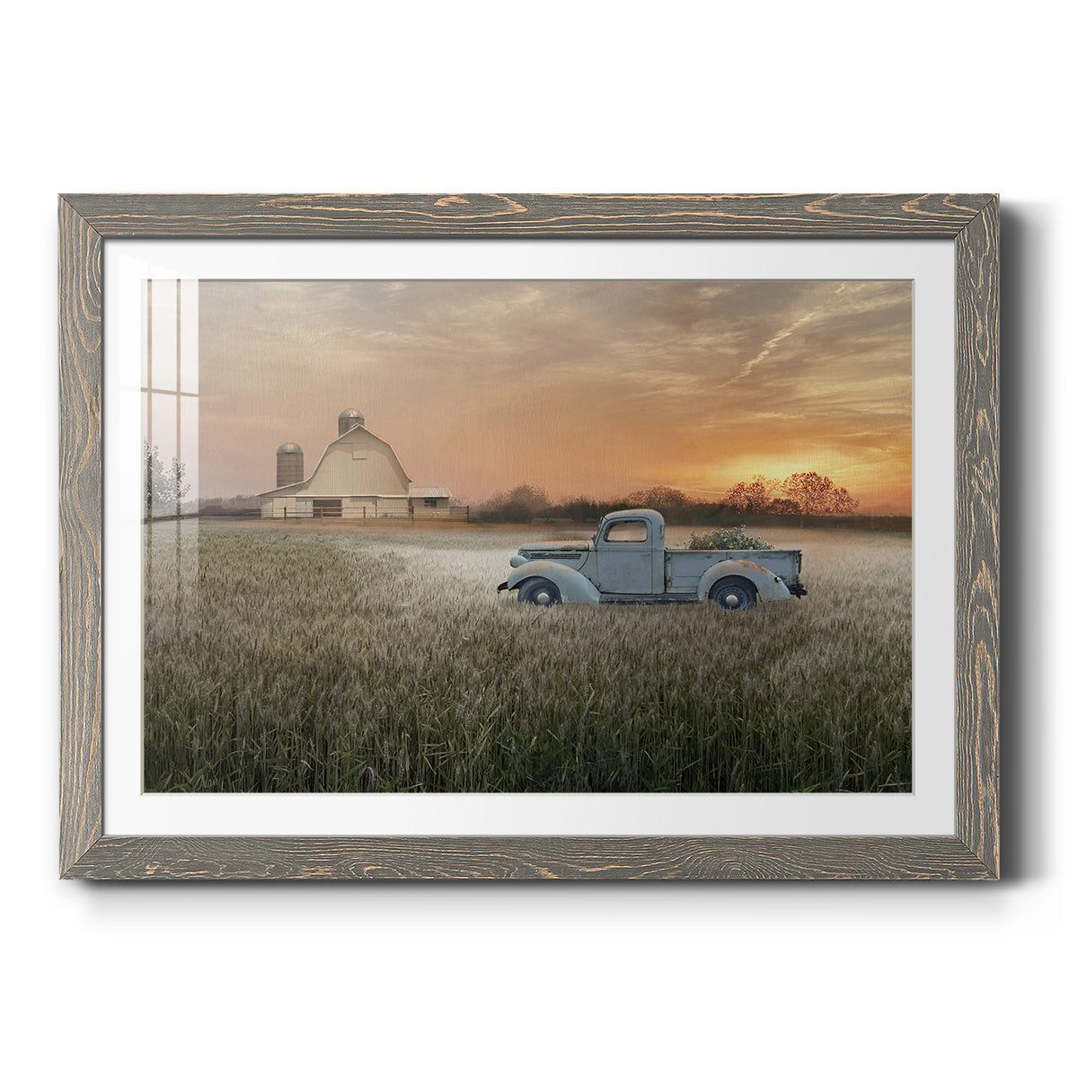 Evening Farm-Premium Framed Print - Ready to Hang