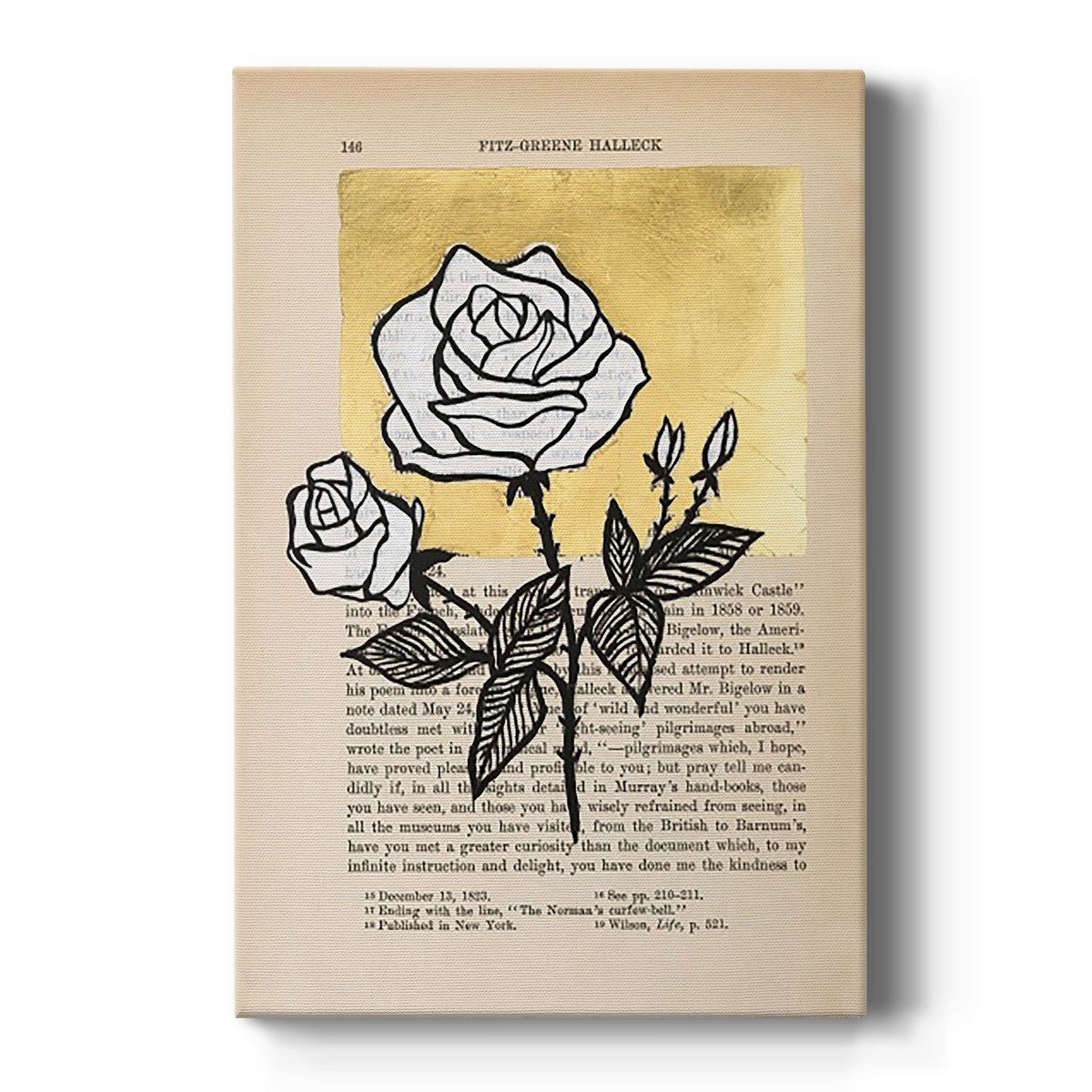 Floral Diary II - Canvas Art Print