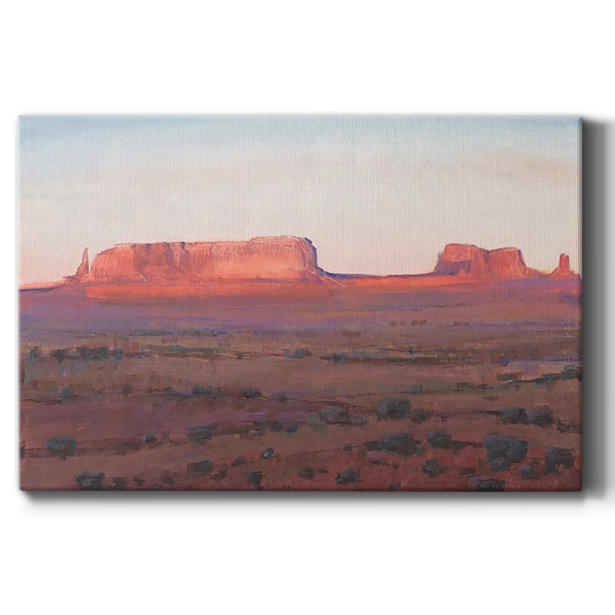 Red Rocks at Dusk I Premium Gallery Wrapped Canvas - Ready to Hang