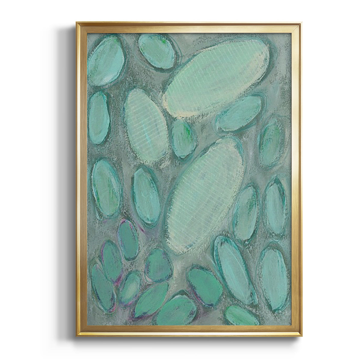 Soft Half Shell I - Modern Framed Canvas Print