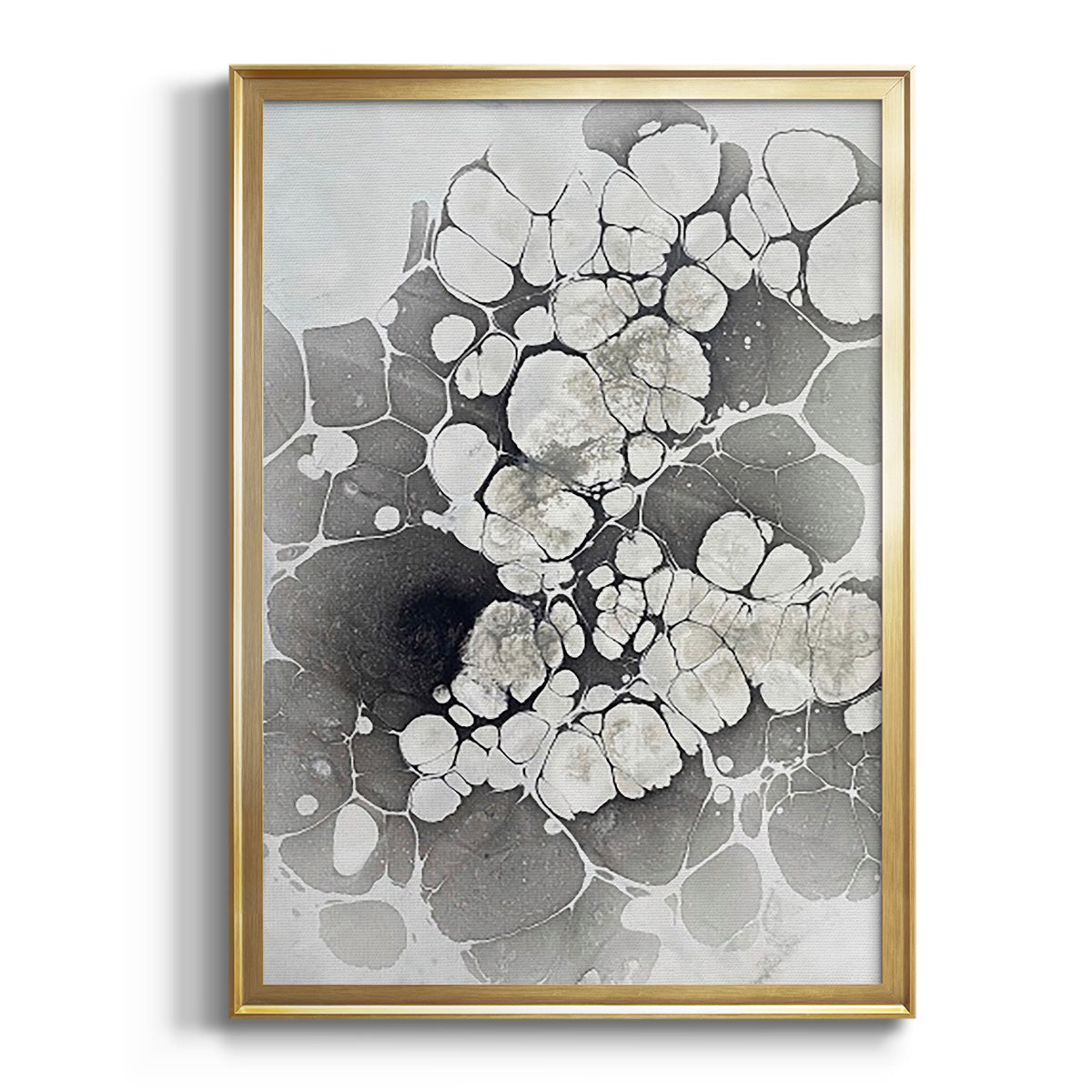 Sepia Botanical Journal I - Modern Framed Canvas Print