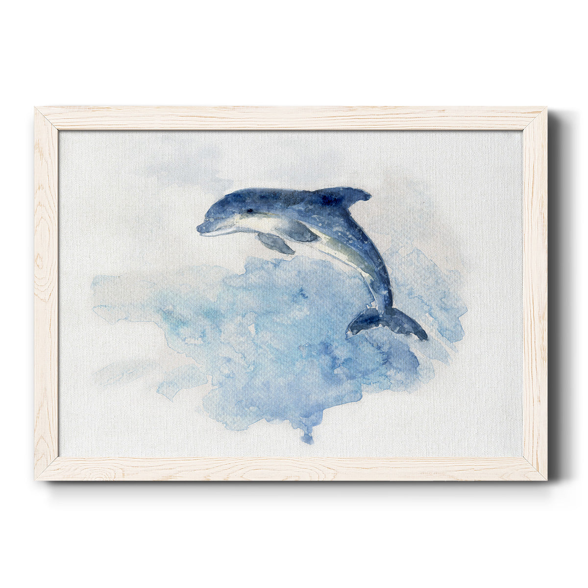 Wave Jumping-Premium Framed Canvas - Ready to Hang