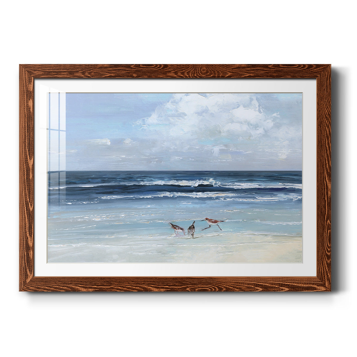 Beach Trio-Premium Framed Print - Ready to Hang