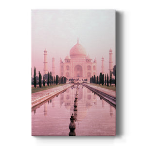 Taj Mahal in Pink Light - Canvas Art Print