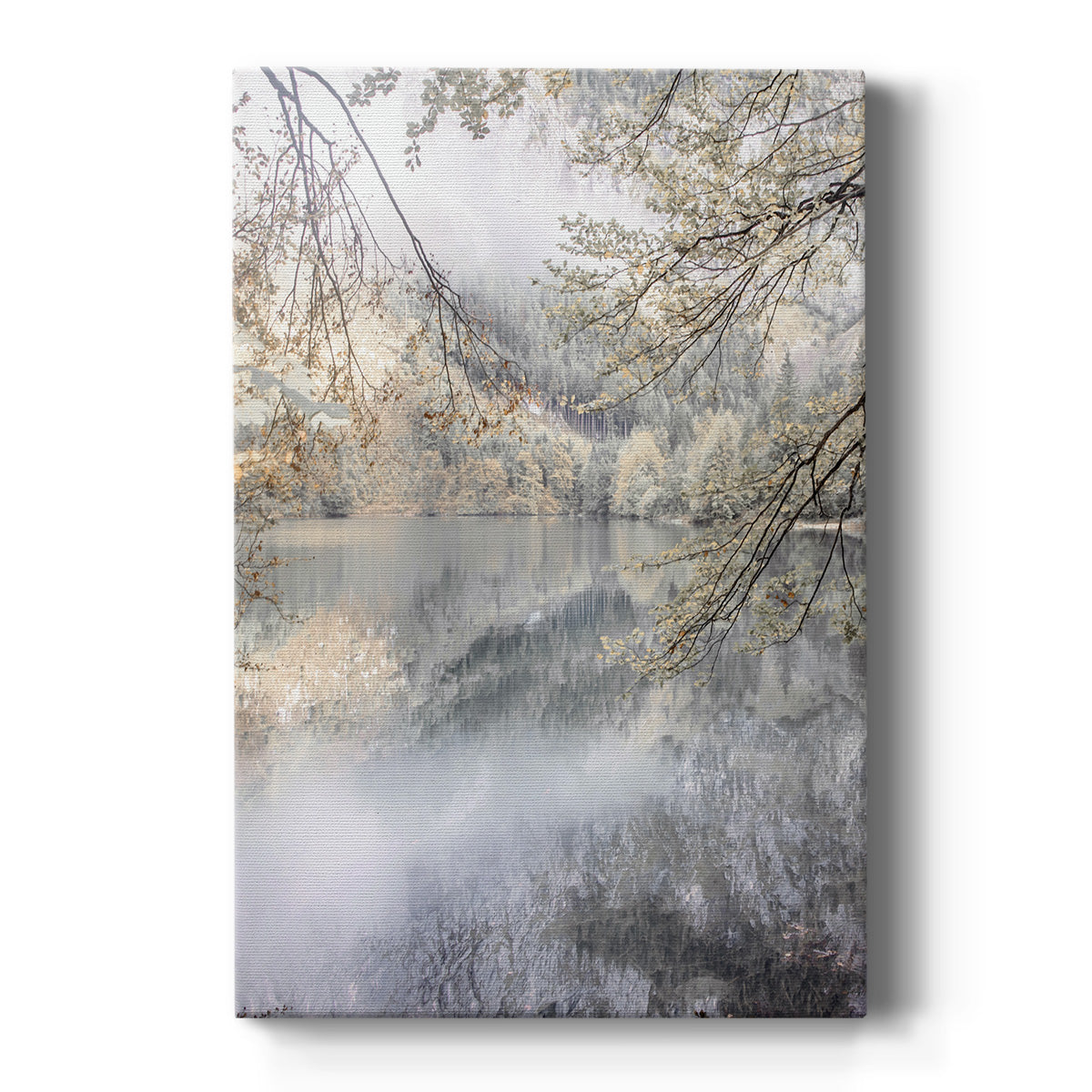 Misty Lake - Canvas Art Print