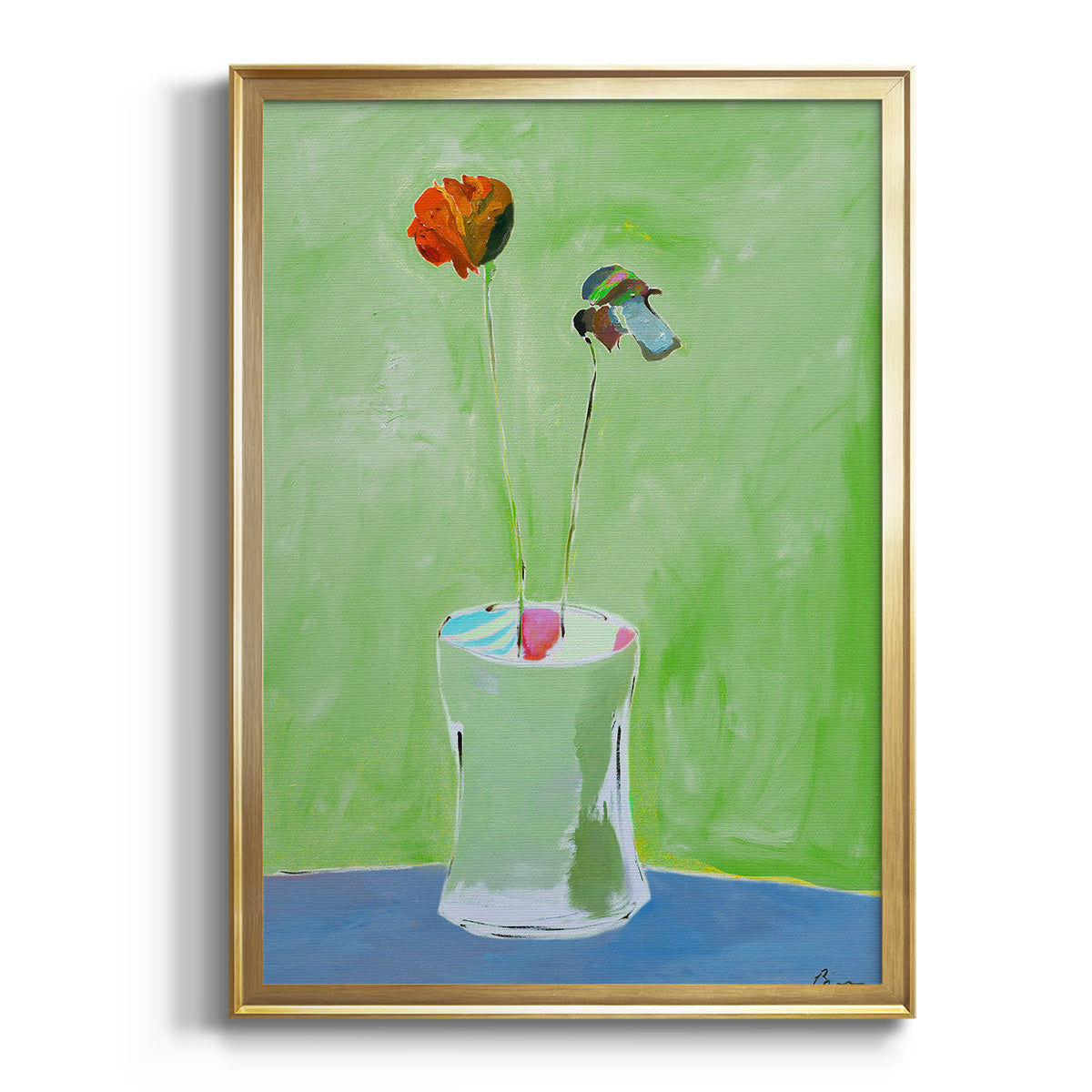 Sepia Botanical Journal I - Modern Framed Canvas Print