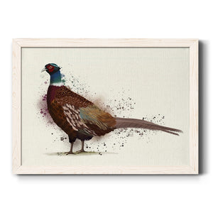 Pheasant Splash 1-Premium Framed Canvas - Ready to Hang