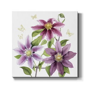 Clematis Climb II-Premium Gallery Wrapped Canvas - Ready to Hang