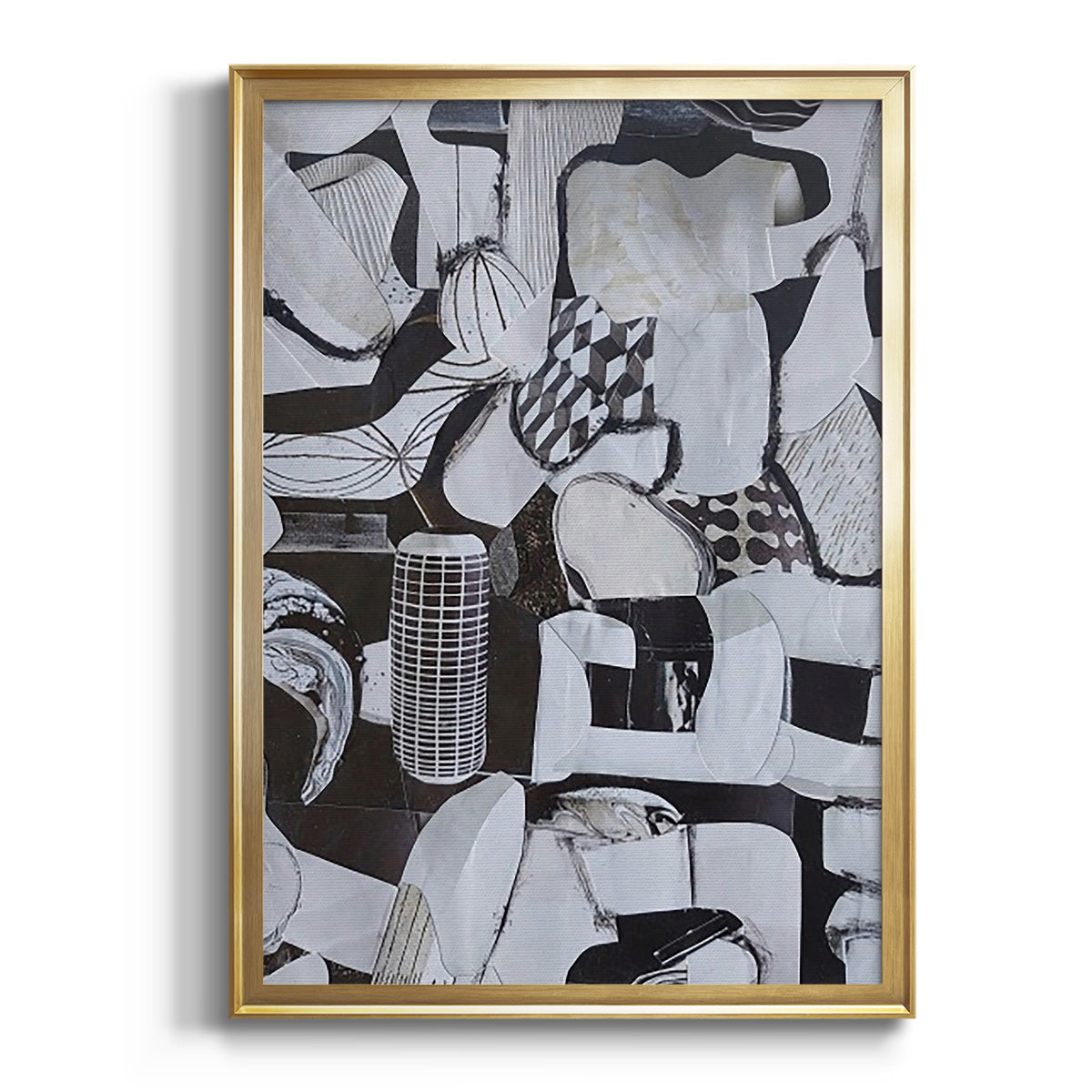 Soft Half Shell I - Modern Framed Canvas Print