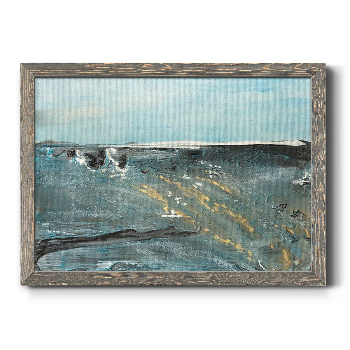 Flow of Love in Ocean II-Premium Framed Canvas - Ready to Hang