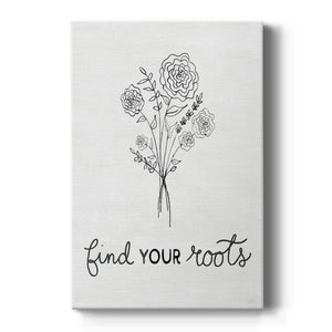 Find Your Roots Sketch Premium Gallery Wrapped Canvas - Ready to Hang
